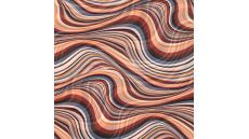 Poly Yoryu Print - Waves, Denim