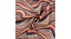 Poly Yoryu Print - Waves, Denim