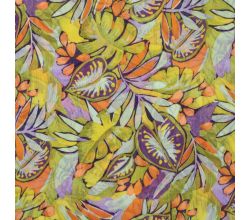 Poly Yoryu Print - Flowers, Dusty Mint
