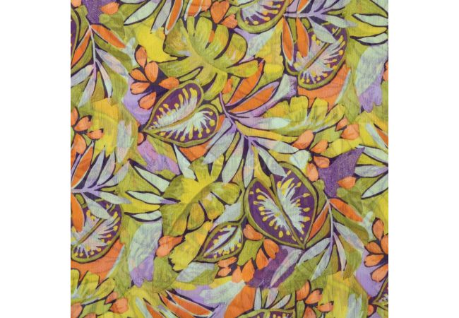 Poly Yoryu Print - Flowers, Dusty Mint