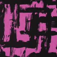 Viscose/EA Jersey Print - Labyrinth, Cyclam