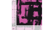 Viscose/EA Jersey Print - Labyrinth, Cyclam