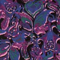 Viscose/EA Jersey Print - Gothic, Cyclam