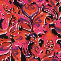 Viscose/EA Jersey Print - Gothic, Orange