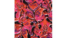 Viscose/EA Jersey Print - Gothic, Orange