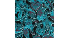 Viscose/EA Jersey Print - Gothic, Petrol