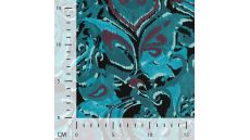 Viscose/EA Jersey Print - Gothic, Petrol