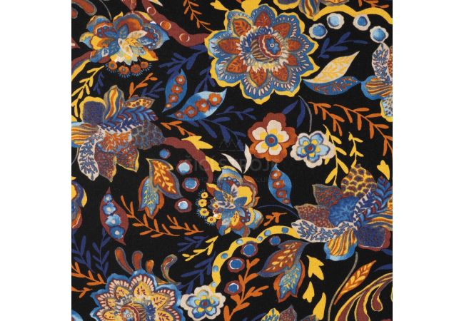 Viscose/EA Jersey Print - Gobelin, Cognac