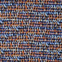 Viscose Twill Print - Minipics, Cognac