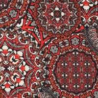 Viscose Stretch Print - Marrakesh, Red