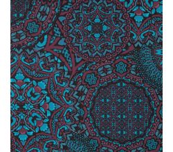 Viscose Stretch Print - Marrakesh, Petrol