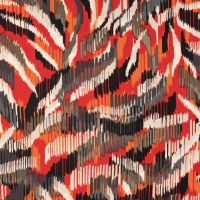 Viscose Stretch Print - Typhoon, Red