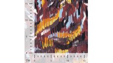 Viscose Stretch Print - Typhoon, Cognac