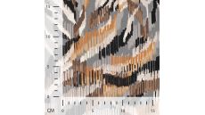 Viscose Stretch Print - Typhoon, Sand