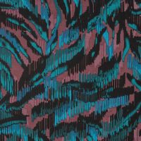 Viscose Stretch Print - Typhoon, Petrol