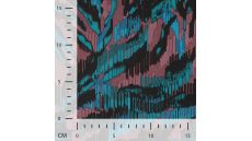 Viscose Stretch Print - Typhoon, Petrol