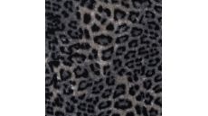 Velour Print - Panther, Silver Grey