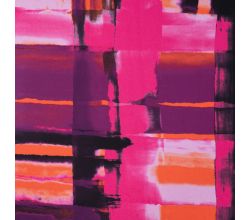 Nylon Mesh Print - Shadow Checks, Fuchsia