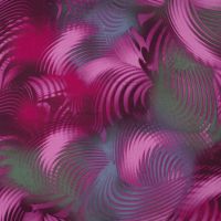 Nylon Mesh Print - Curly, Cyclam
