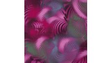 Nylon Mesh Print - Curly, Cyclam