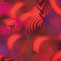 Nylon Mesh Print - Curly, Orange