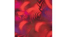 Nylon Mesh Print - Curly, Orange