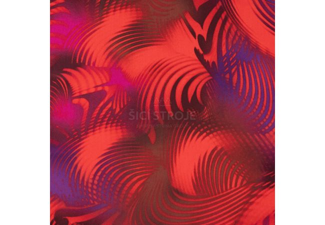 Nylon Mesh Print - Curly, Orange