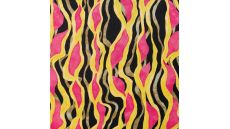 Rayon Spun Satin Print - Garland, Lime