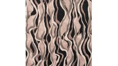 Rayon Spun Satin Print - Garland, Sand