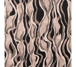 Rayon Spun Satin Print - Garland, Sand