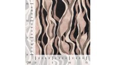 Rayon Spun Satin Print - Garland, Sand