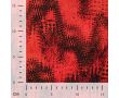 Rayon Spun Satin Print - Zigzag, Red