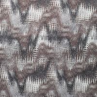 Rayon Spun Satin Print - Zigzag, Sand