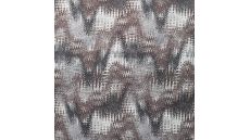 Rayon Spun Satin Print - Zigzag, Sand