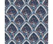 French Terry Print - Bali Leafs, Denim