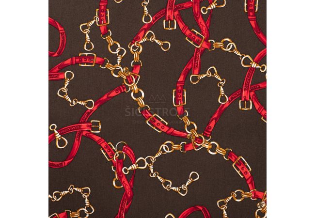 Cotton Elastan Print - Langgerold