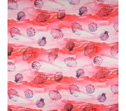 Satin Print - Shells, Coral