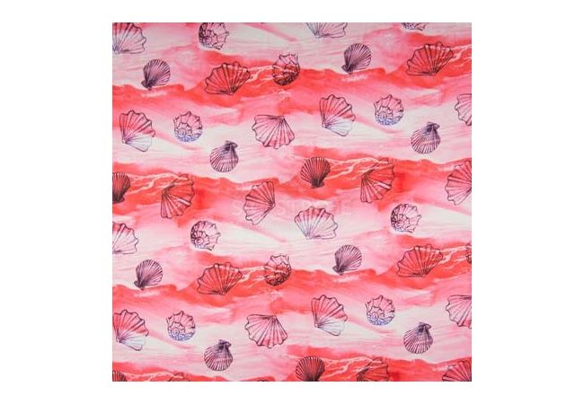 Satin Print - Shells, Coral