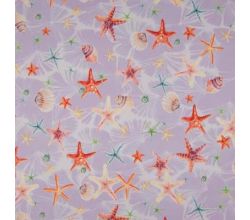 Crepe Print - Sea Life, Lilac