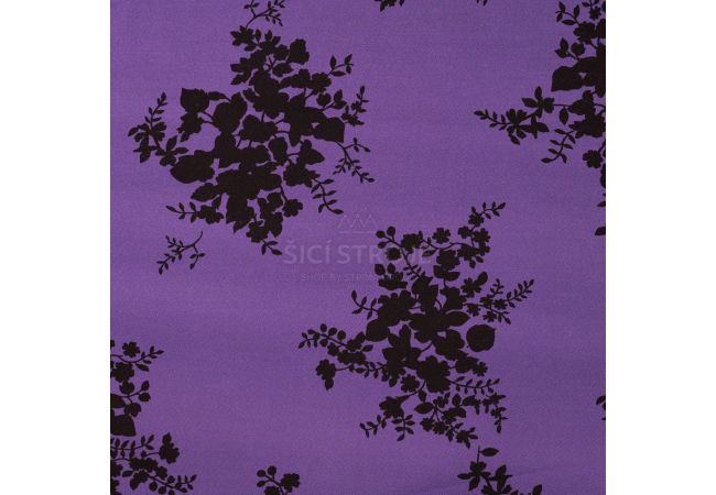 Fine Crepe Print - Purple