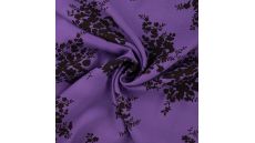 Fine Crepe Print - Purple