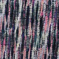 Viscose/EA Jersey Print, Knit Look, Black Green Rose (Ned)
