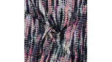 Viscose/EA Jersey Print - Knit Look, Black Green Rose (Ned)