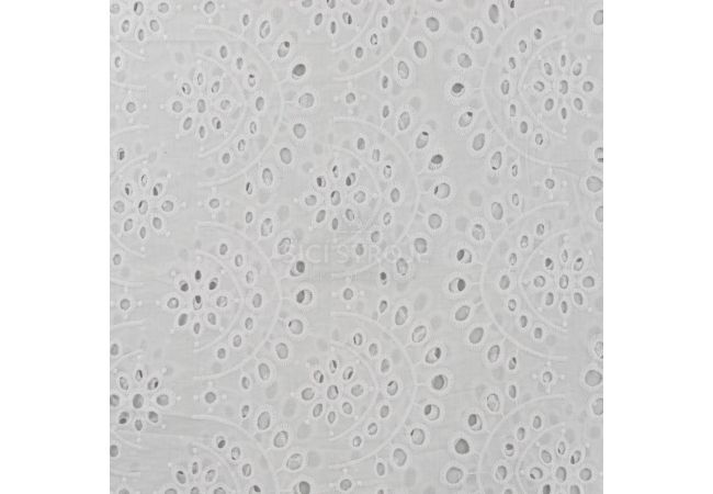 Cotton Embroidery De Luxe - White