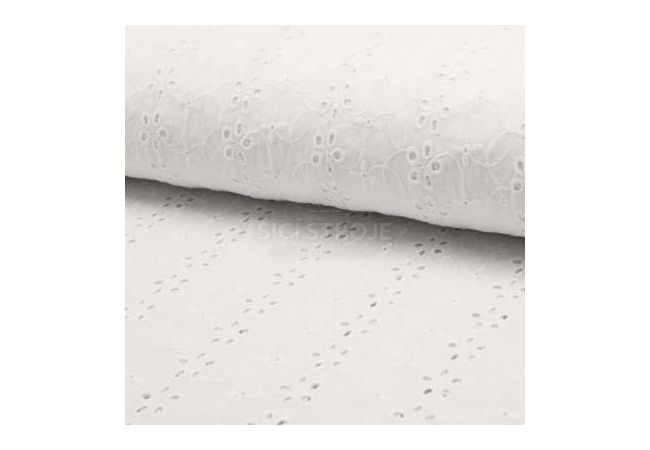 Cotton Embroidery - White