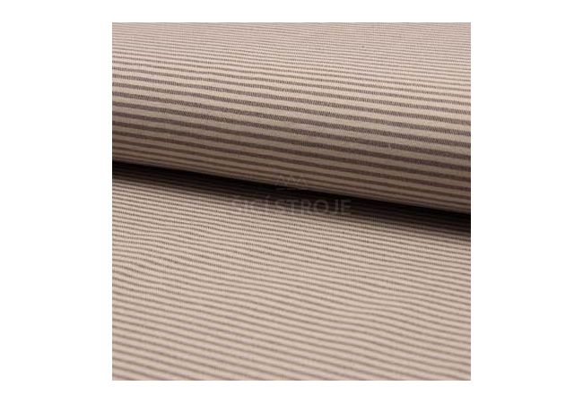 Bamboo Bengaline Stripe - Brown