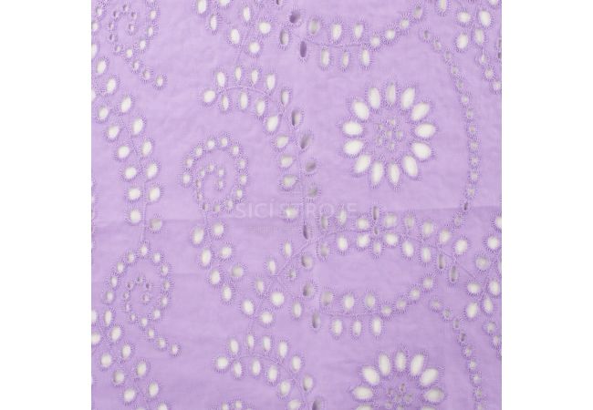 Cotton Embroidery - Lilac