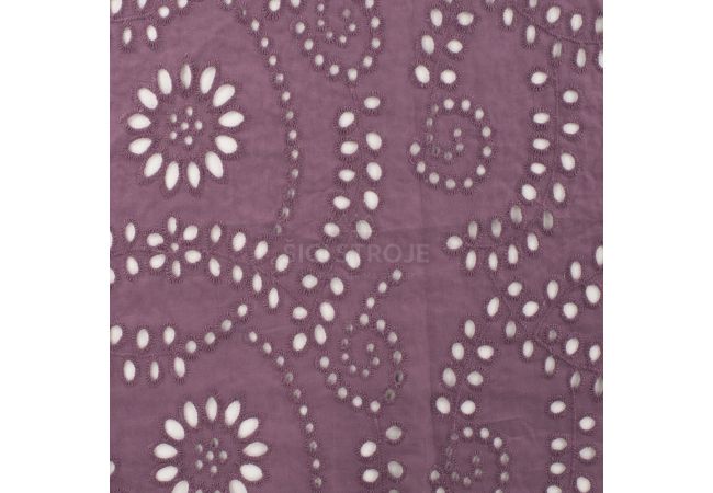 Cotton Embroidery - Mauve
