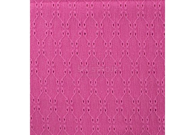 Crincle Embroidery - Fuchsia