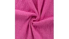 Crincle Embroidery - Fuchsia